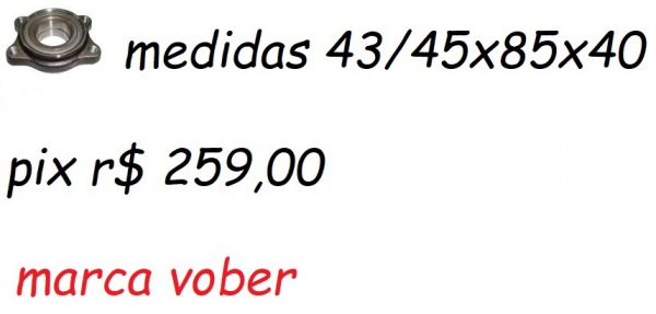 4e0498625 flange com rolamento e abs roda dianteira