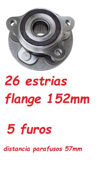 Cubo Roda Dianteiro Toyota Corolla Cross 19/22 Hub887t3